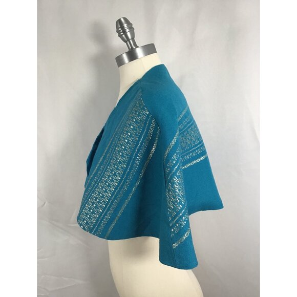 Vintage Nago Folkcrafts Okinawa cape Handcrafted virgin wool OOAK Japanese - Picture 5 of 7